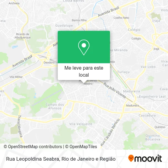 Rua Leopoldina Seabra mapa