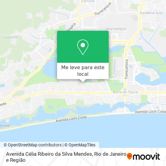 Avenida Célia Ribeiro da Silva Mendes mapa