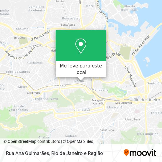 Rua Ana Guimarães mapa