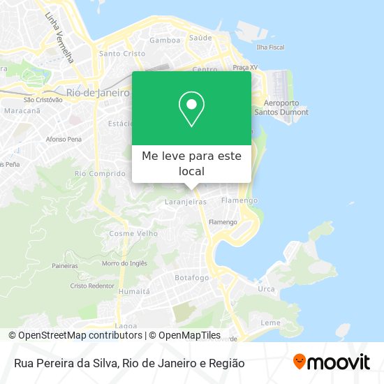 Rua Pereira da Silva mapa