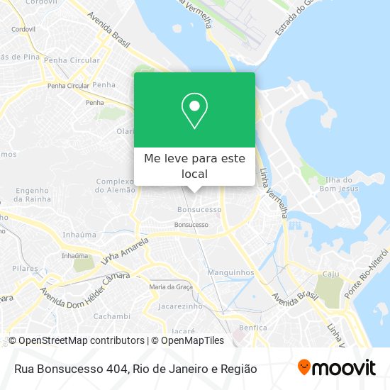 Rua Bonsucesso 404 mapa