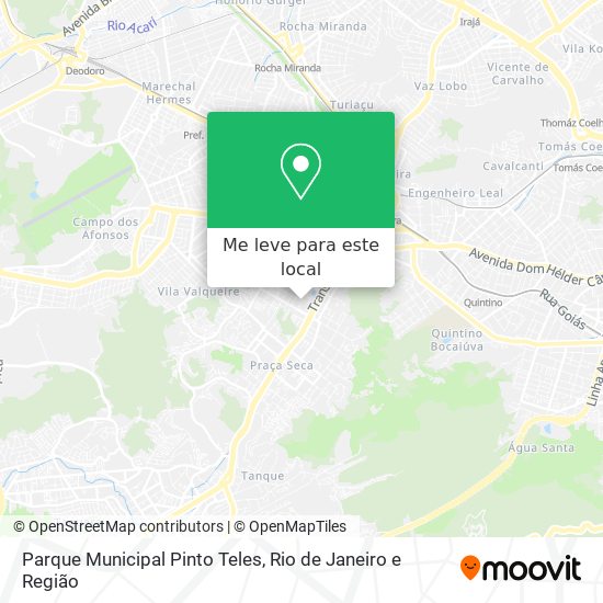 Parque Municipal Pinto Teles mapa