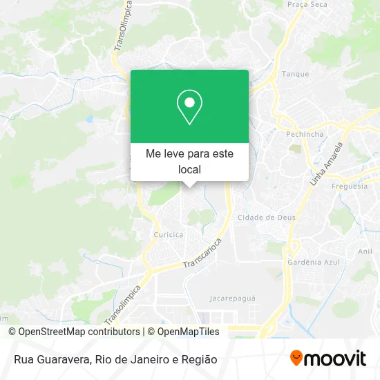 Rua Guaravera mapa