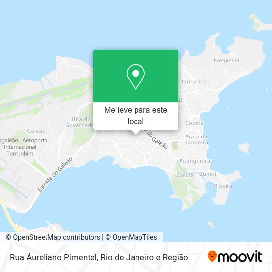 Rua Áureliano Pímentel mapa