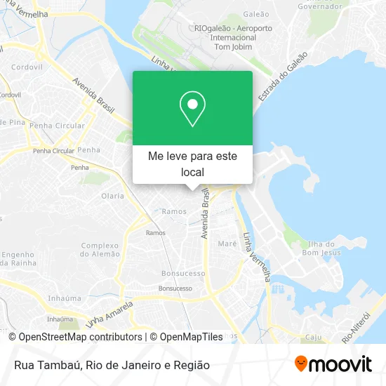 Rua Tambaú mapa