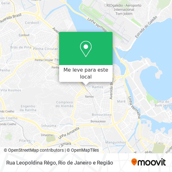 Rua Leopoldina Rêgo mapa