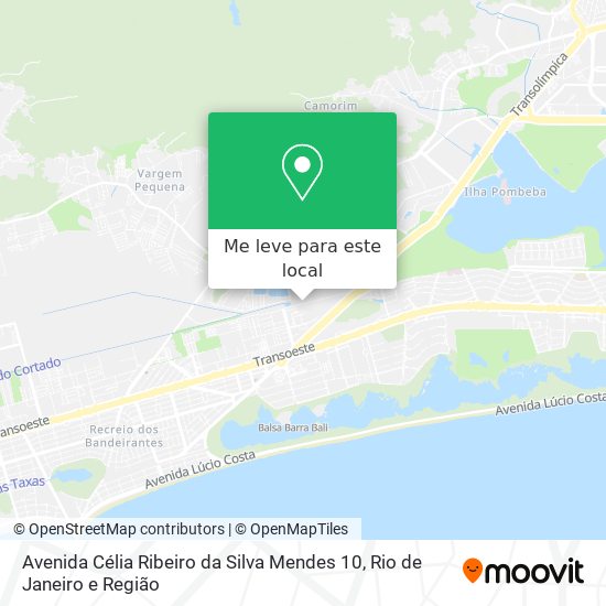Avenida Célia Ribeiro da Silva Mendes 10 mapa