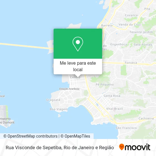 Rua Visconde de Sepetiba mapa