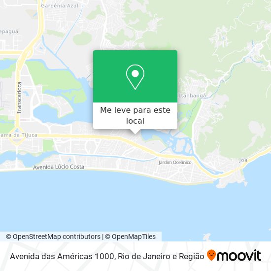 Avenida das Américas 1000 mapa