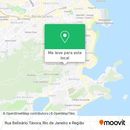 Rua Belisário Távora mapa
