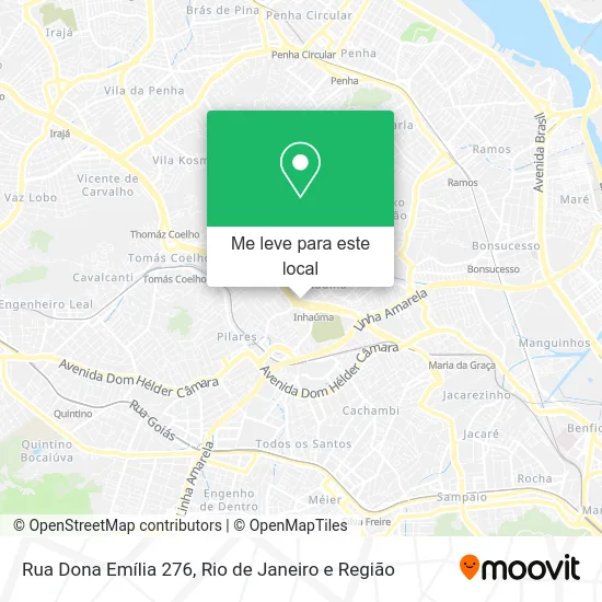 Rua Dona Emília 276 mapa
