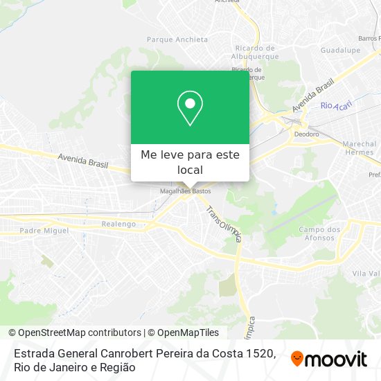 Estrada General Canrobert Pereira da Costa 1520 mapa