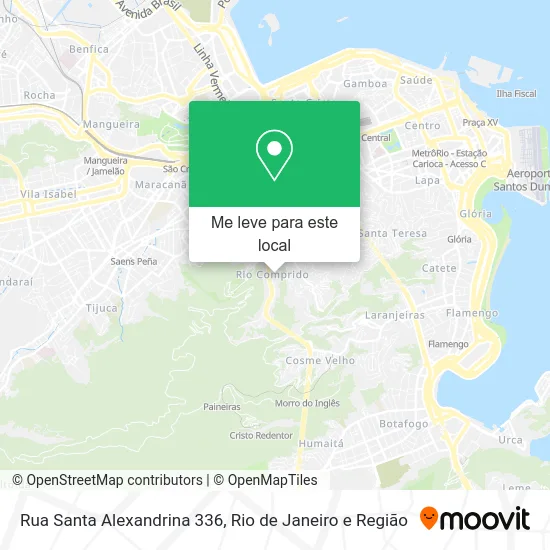 Rua Santa Alexandrina 336 mapa