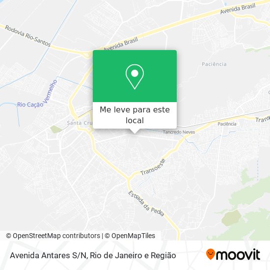 Avenida Antares S/N mapa