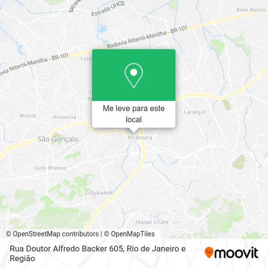 Rua Doutor Alfredo Backer 605 mapa