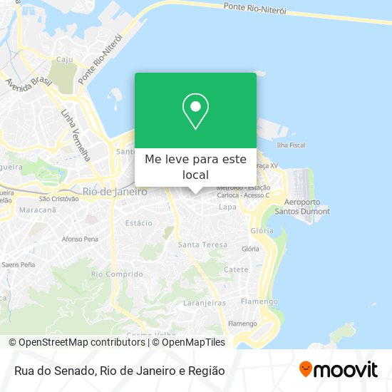 Rua do Senado mapa