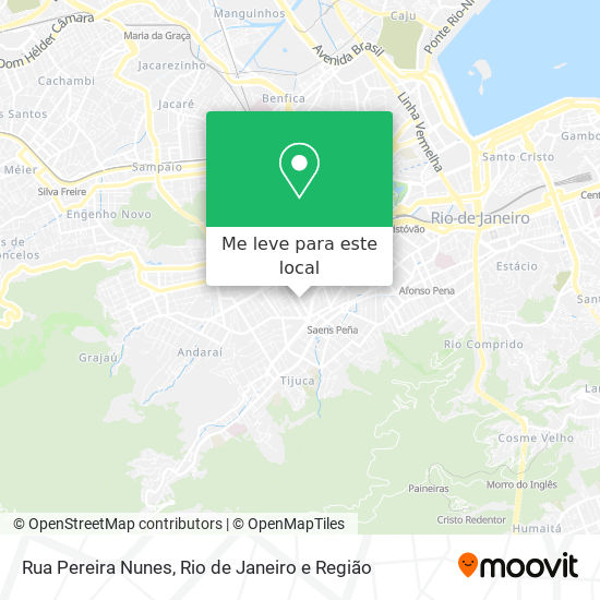 Rua Pereira Nunes mapa