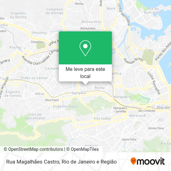 Rua Magalhães Castro mapa