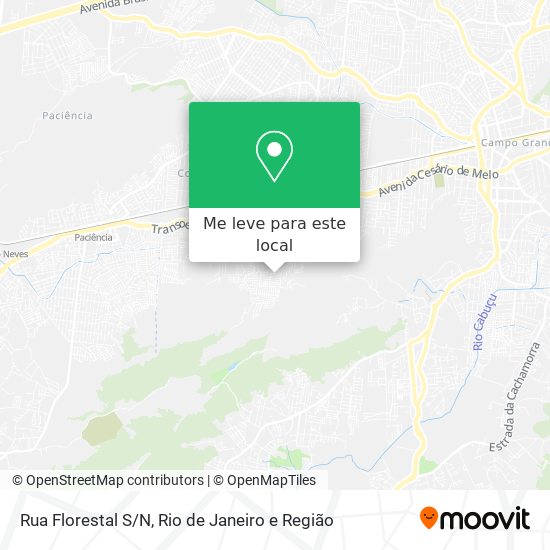 Rua Florestal S/N mapa
