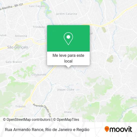 Rua Armando Rance mapa