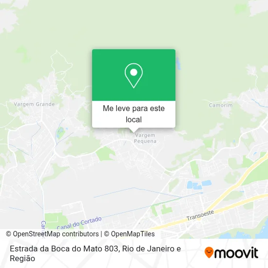 Estrada da Boca do Mato 803 mapa