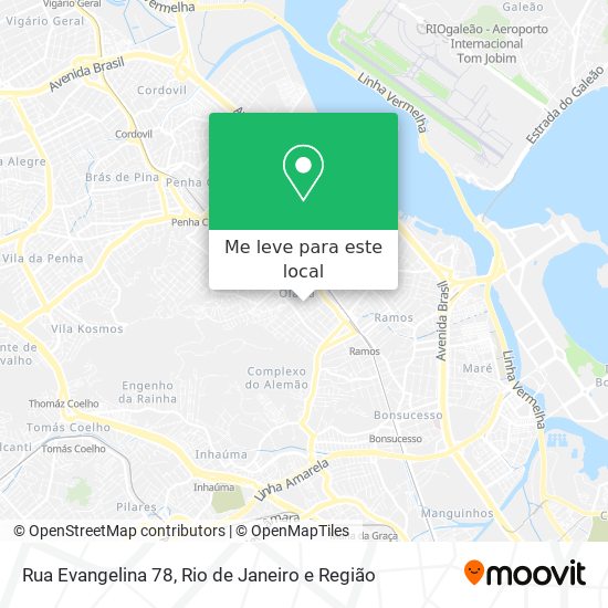 Rua Evangelina 78 mapa