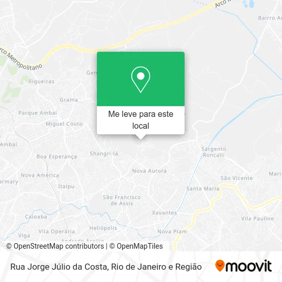 Rua Jorge Júlio da Costa mapa