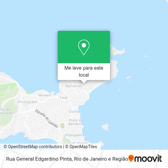 Rua General Edgardino Pinta mapa