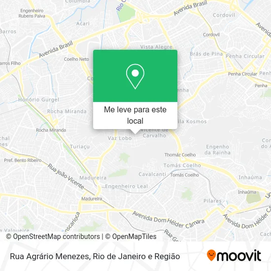 Rua Agrário Menezes mapa