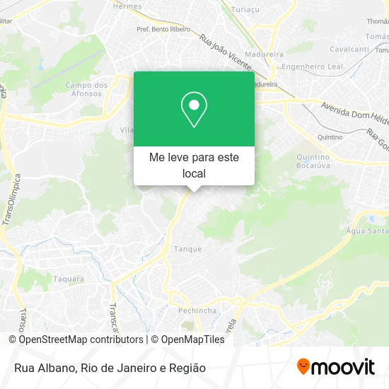 Rua Albano mapa