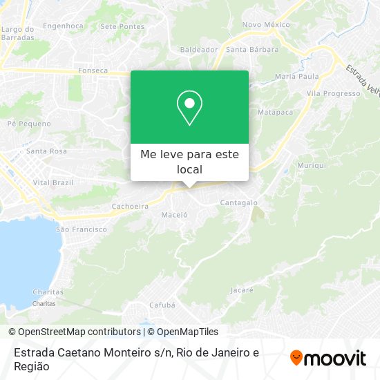 Estrada Caetano Monteiro s/n mapa