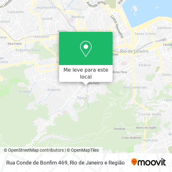 Rua Conde de Bonfim 469 mapa