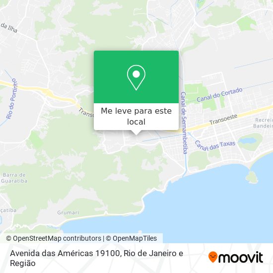 Avenida das Américas 19100 mapa
