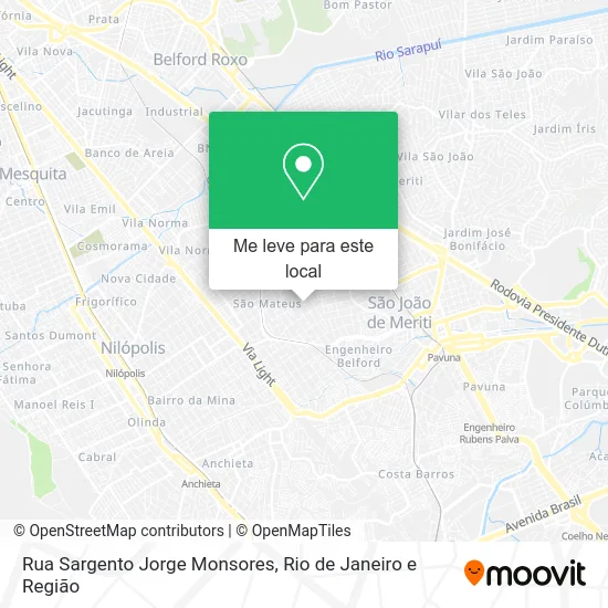 Rua Sargento Jorge Monsores mapa