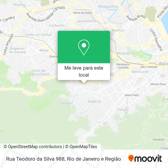 Rua Teodoro da Silva 988 mapa
