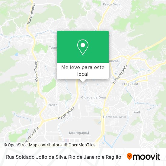 Rua Soldado João da Silva mapa