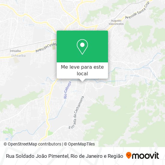 Rua Soldado João Pímentel mapa