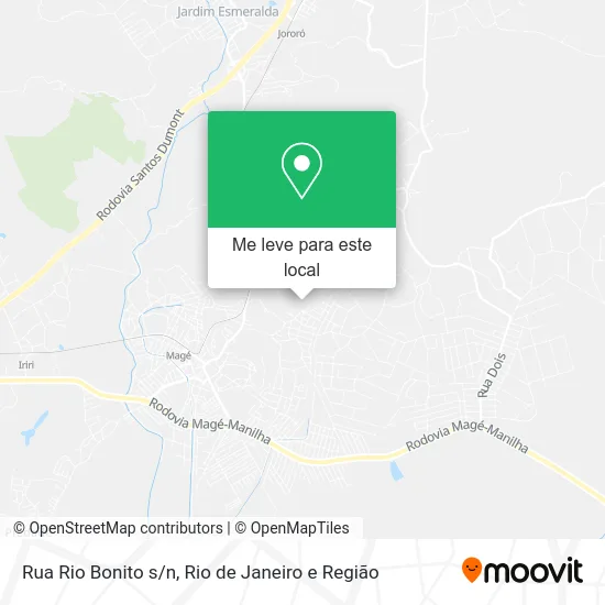 Rua Rio Bonito s/n mapa