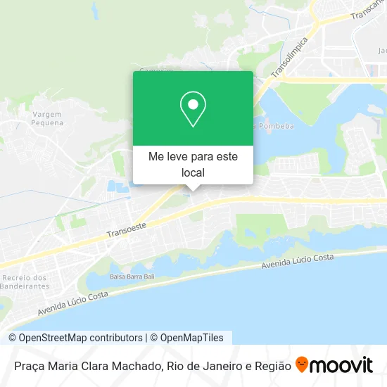 Praça Maria Clara Machado mapa