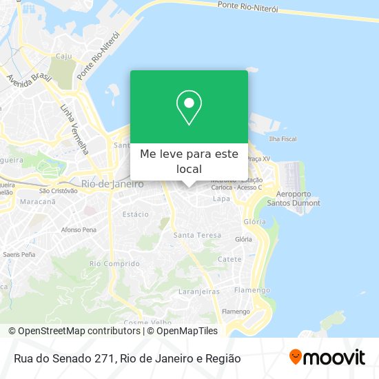 Rua do Senado 271 mapa