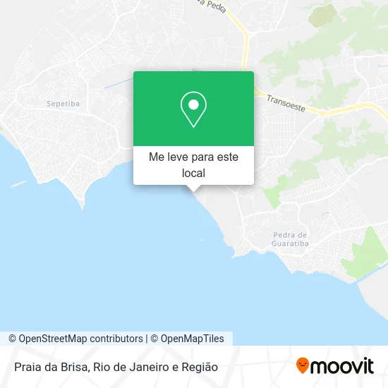 Praia da Brisa mapa