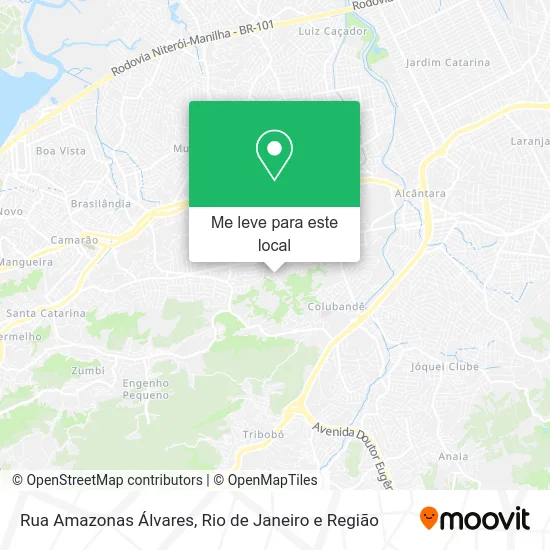 Rua Amazonas Álvares mapa