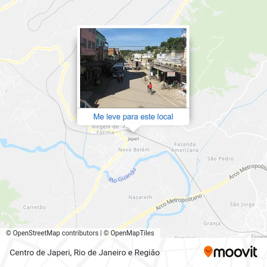 Centro de Japeri mapa