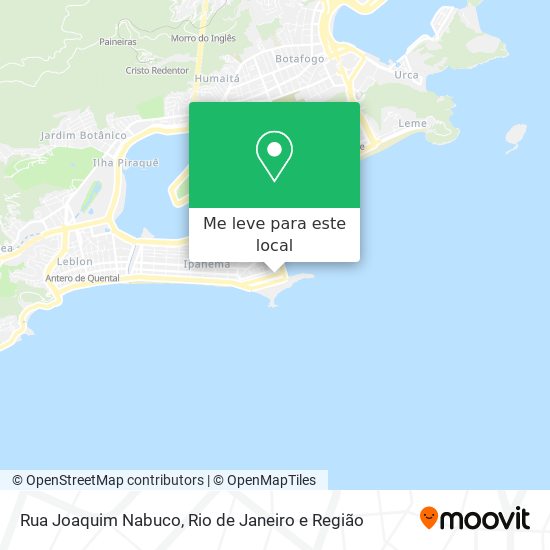 Rua Joaquim Nabuco mapa