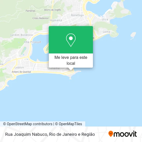 Rua Joaquim Nabuco mapa