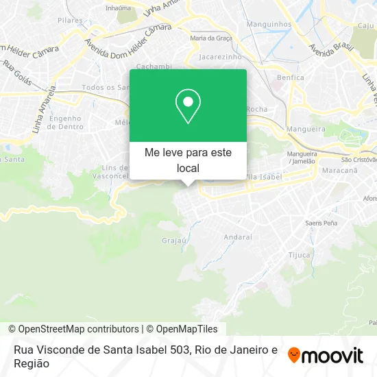 Rua Visconde de Santa Isabel 503 mapa