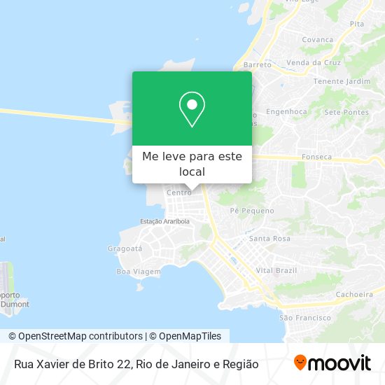 Rua Xavier de Brito 22 mapa