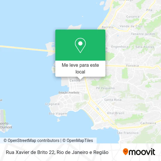 Rua Xavier de Brito 22 mapa