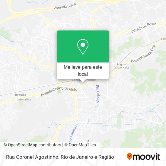 Rua Coronel Agostinho mapa