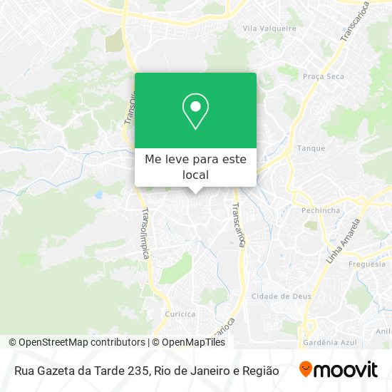 Rua Gazeta da Tarde 235 mapa